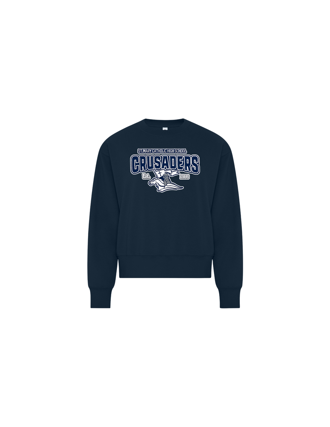 F-2026-Ladies Fleece Crewneck Sweatshirt