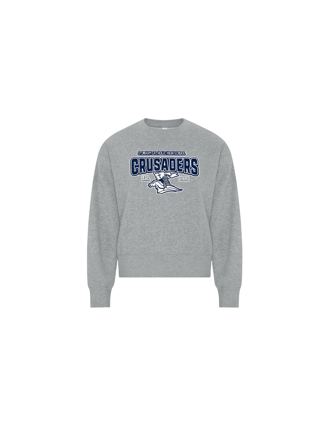 F-2026-Ladies Fleece Crewneck Sweatshirt