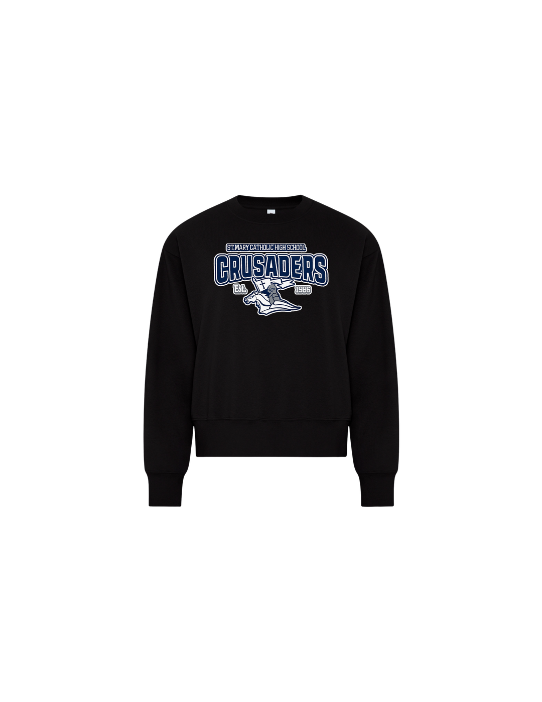 F-2026-Ladies Fleece Crewneck Sweatshirt