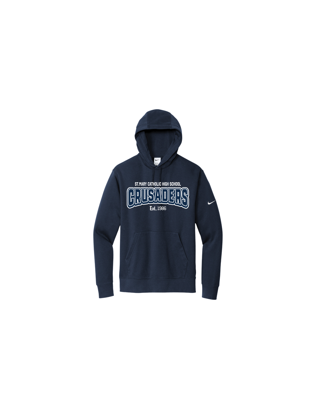 F-2026- Adult Nike Hoodie-Embroidered