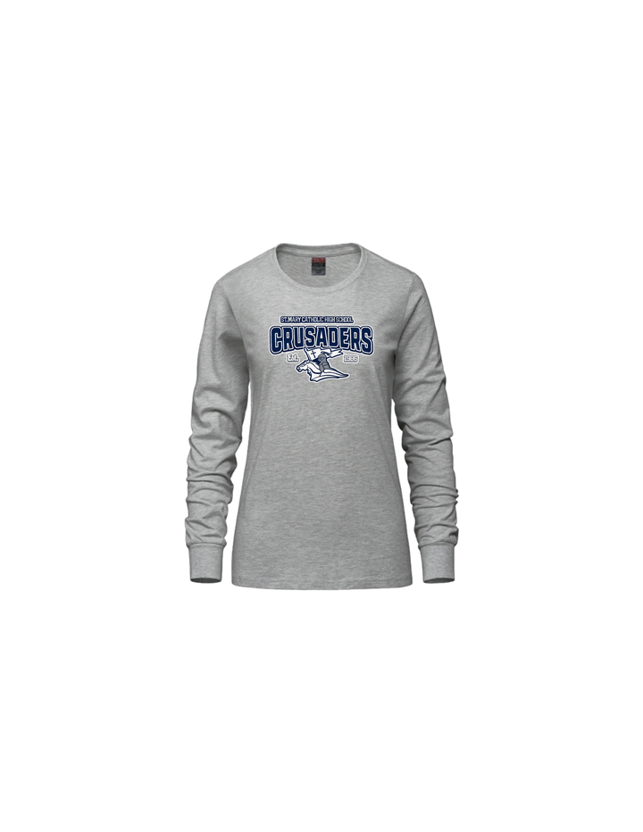 F-2026-ladies Cotton Long Sleeve T-shirt