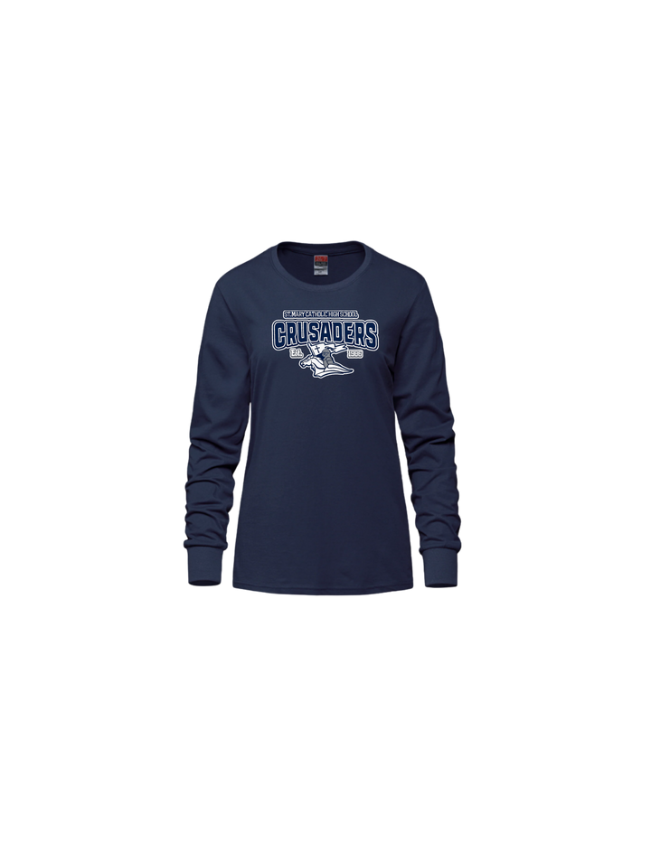 F-2026-ladies Cotton Long Sleeve T-shirt