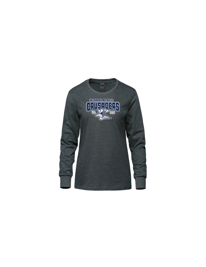 F-2026-ladies Cotton Long Sleeve T-shirt