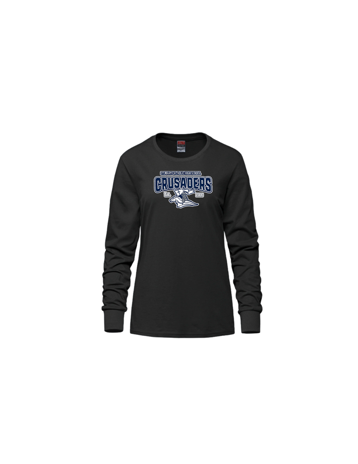F-2026-ladies Cotton Long Sleeve T-shirt