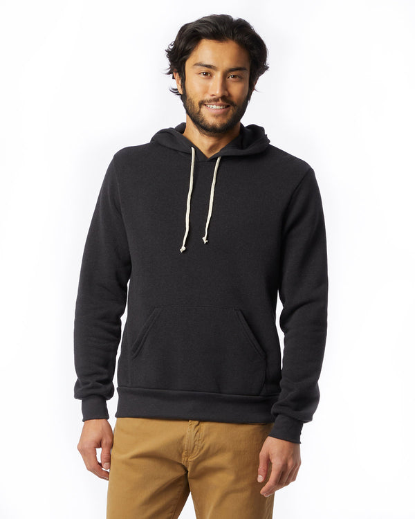 unisex challenger eco fleece hoodie ECO BLACK