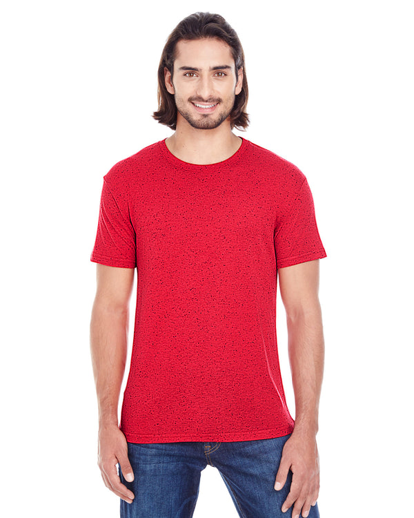 mens triblend fleck short sleeve t shirt RED FLECK