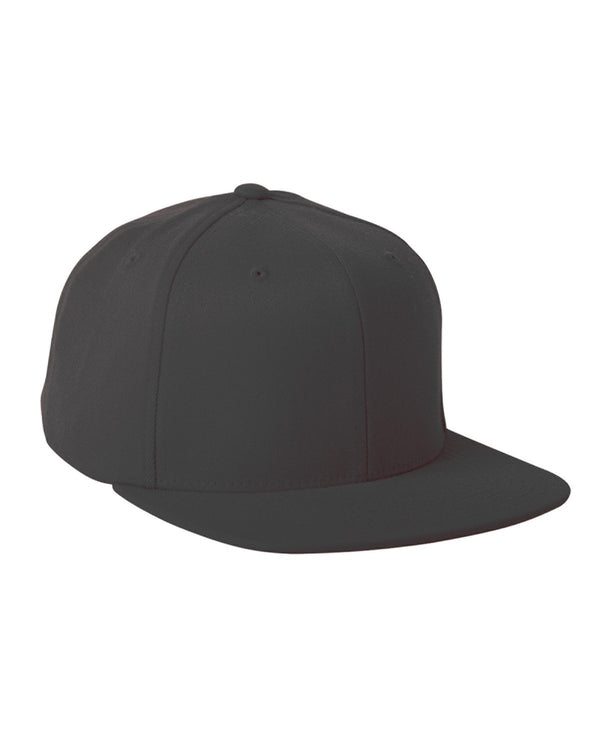 adult wool blend snapback cap BLACK