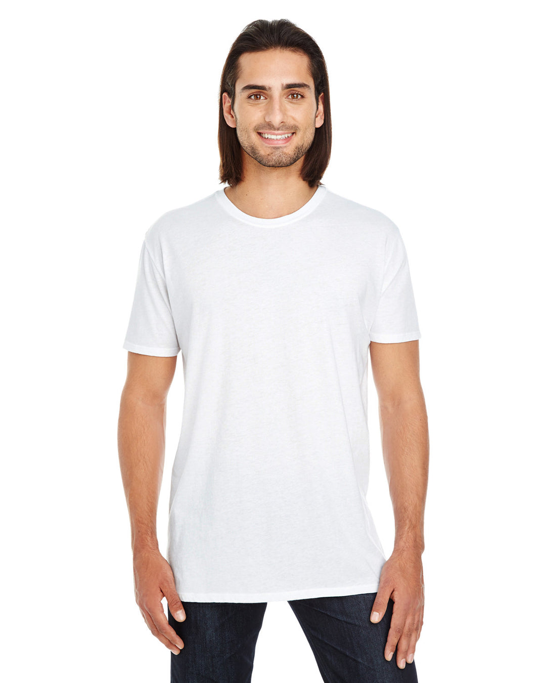 unisex pigment dye short sleeve t shirt WHITE