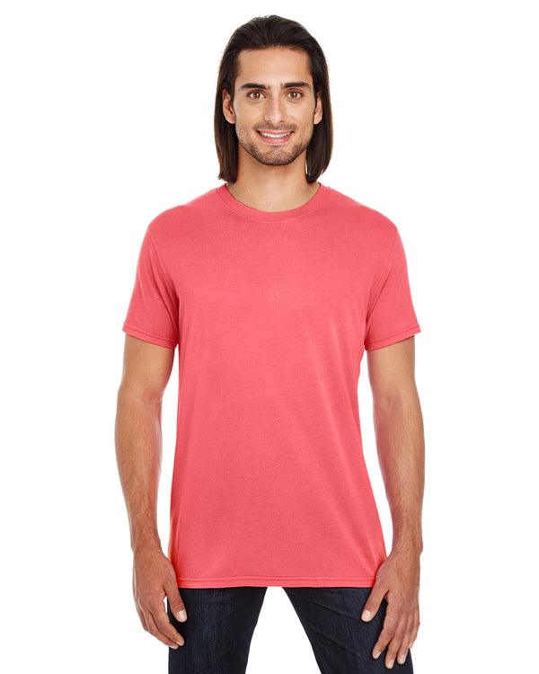 unisex pigment dye short sleeve t shirt BLACK