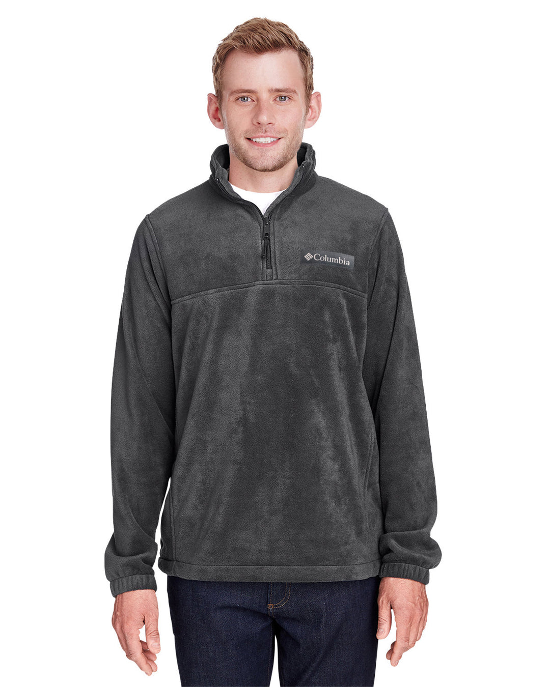 mens steens mountain half zip fleece jacket CHARCOAL HEATHER