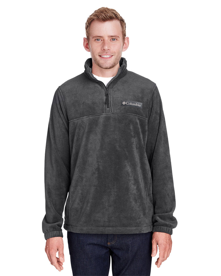 mens steens mountain half zip fleece jacket CHARCOAL HEATHER