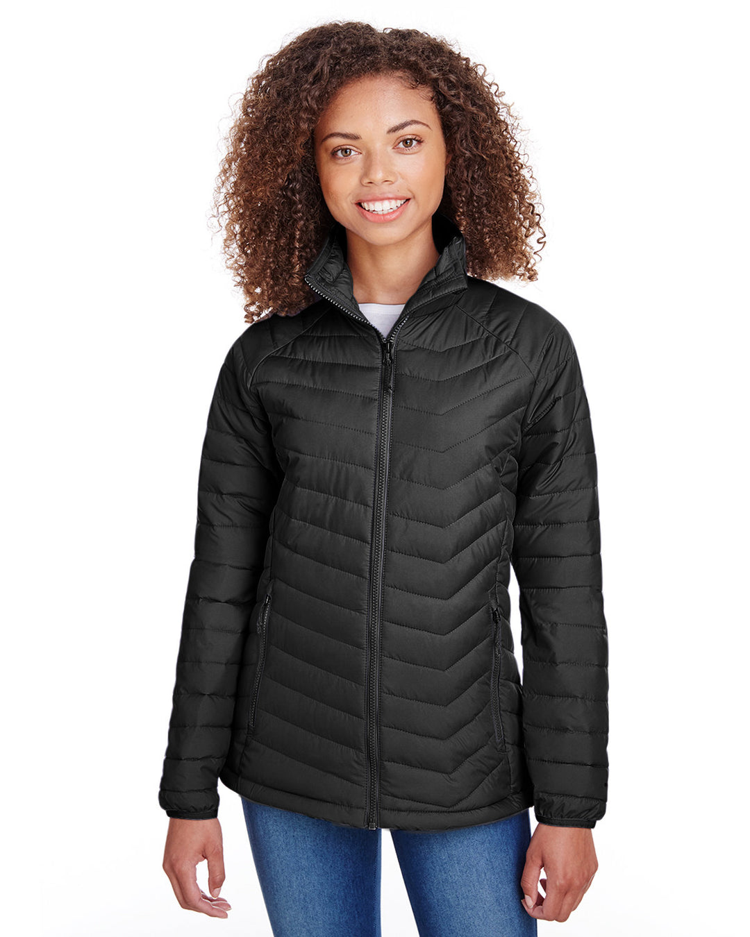 ladies powder lite jacket BLACK