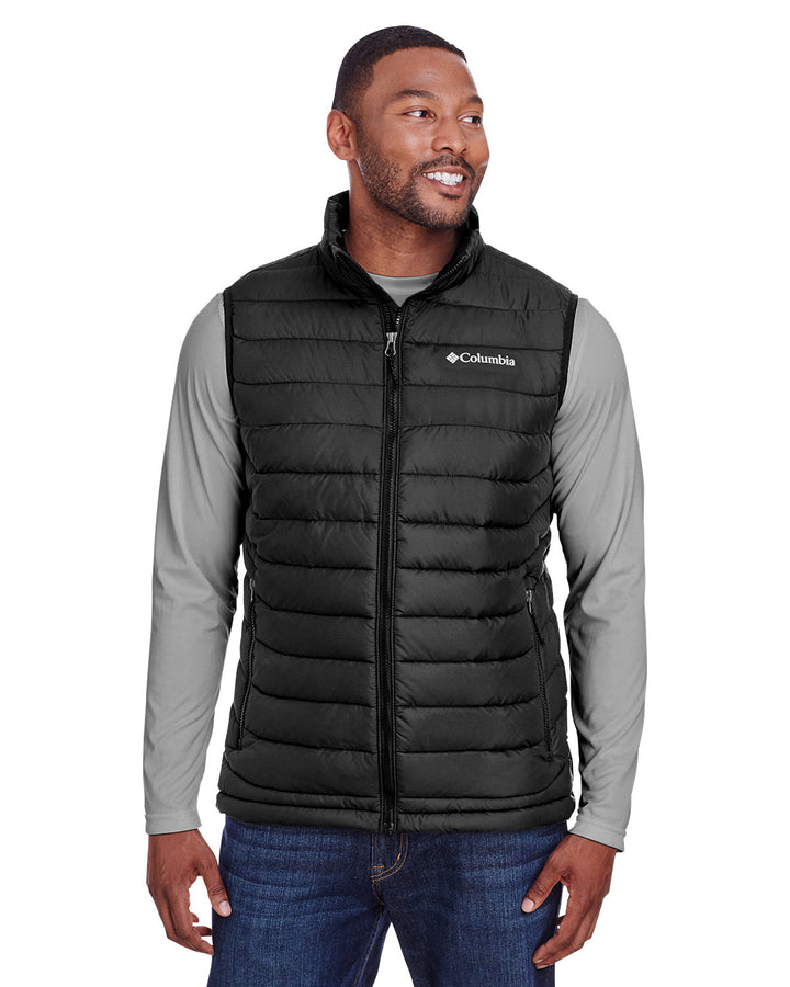 mens powder lite vest BLACK