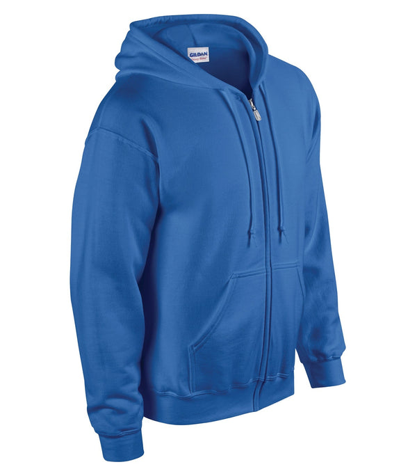 Royal Adult Cotton/Poly Full Zip Hooded Sweatshirt