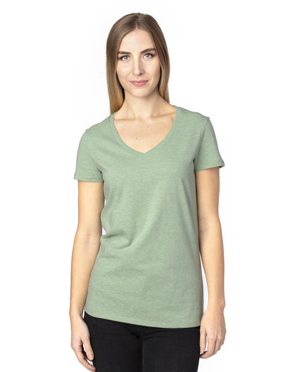 ladies ultimate v neck t shirt ARMY HEATHER