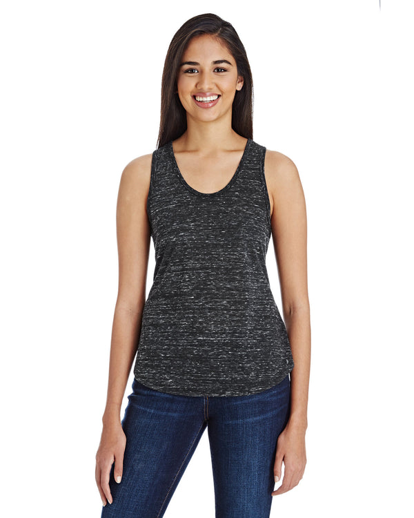 ladies blizzard jersey racer tank SILVER BLIZZARD