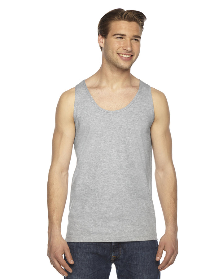 unisex fine jersey tank HEATHER GREY