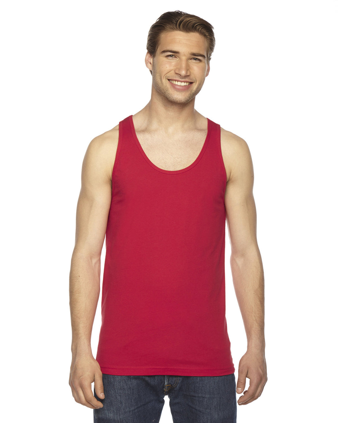 unisex fine jersey tank BLACK