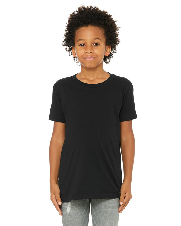 youth cvc jersey t shirt SOLID BLK BLEND