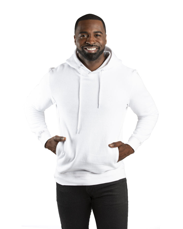 unisex ultimate fleece pullover hooded sweatshirt WHITE