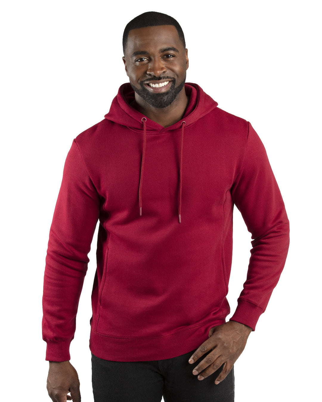 unisex ultimate fleece pullover hooded sweatshirt BURGUNDY