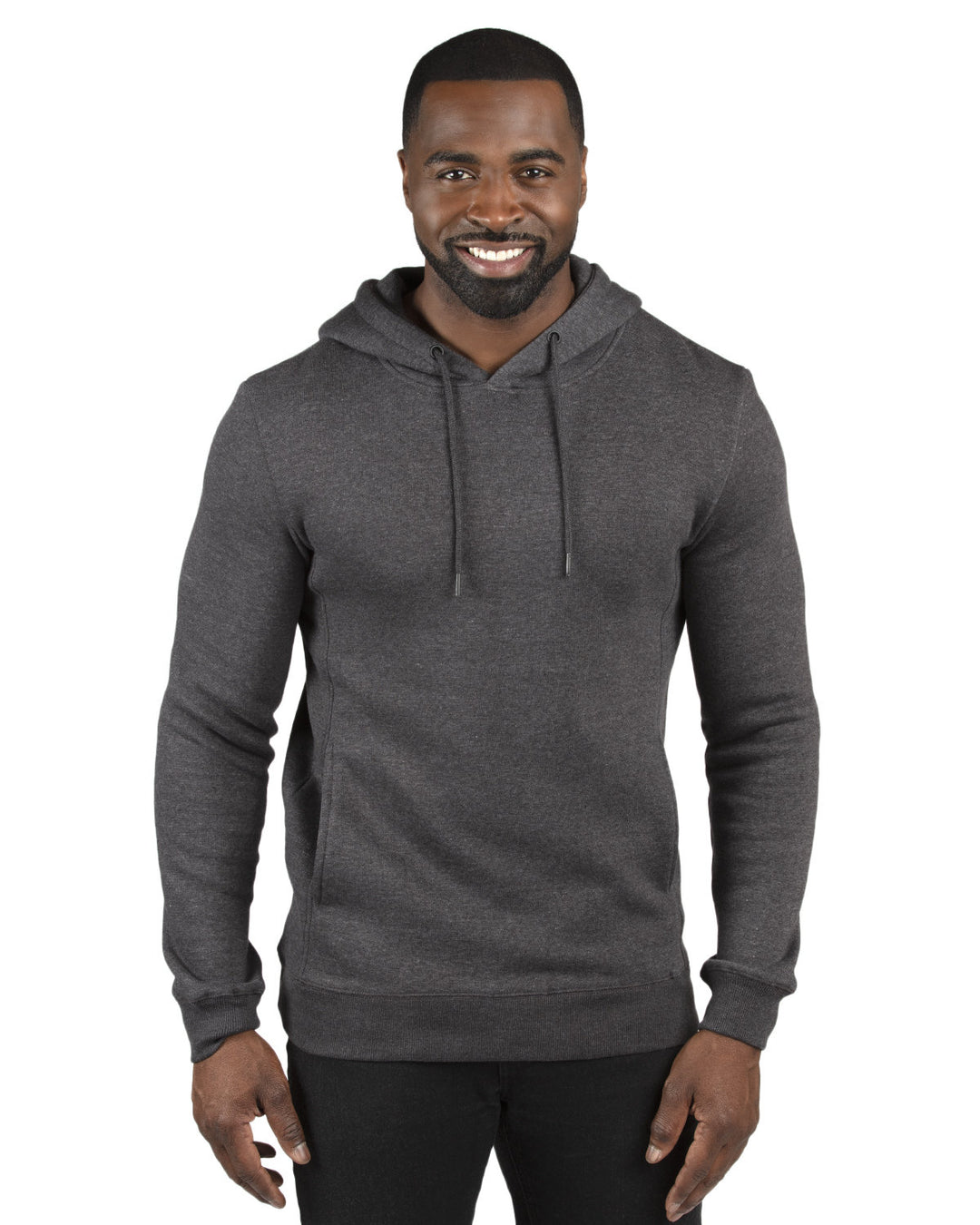 unisex ultimate fleece pullover hooded sweatshirt CHARCOAL HEATHER