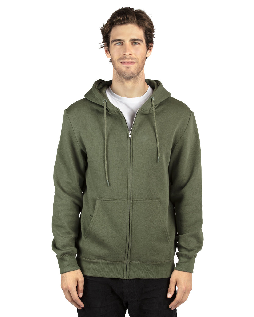 unisex ultimate fleece full zip hooded sweatshirt ARMY