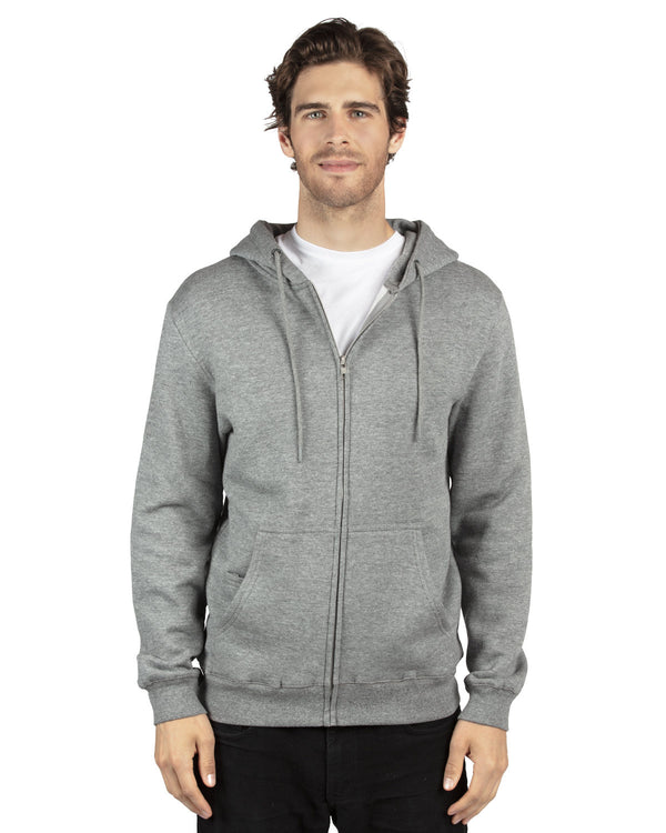 unisex ultimate fleece full zip hooded sweatshirt BURGUNDY