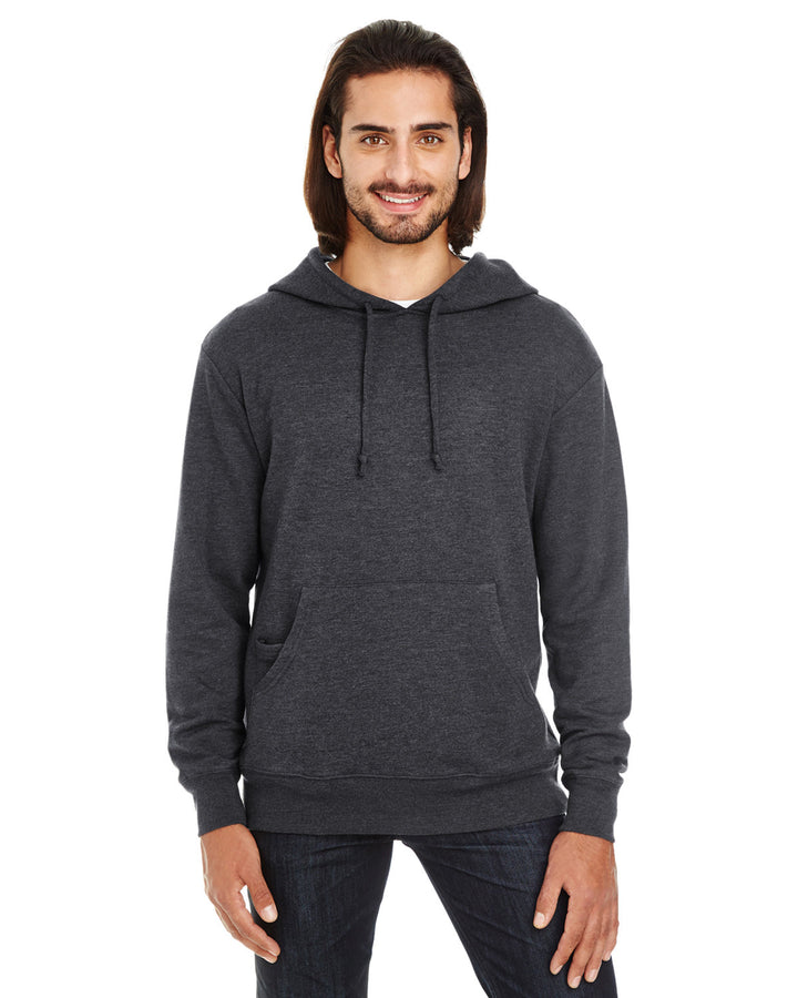 unisex triblend french terry hoodie CHARCOAL HEATHER