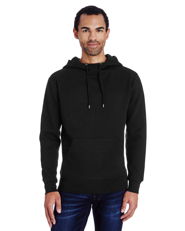 unisex precision fleece hoodie BLACK HEATHER