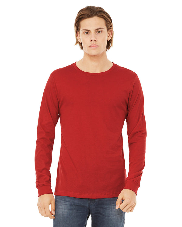 unisex jersey long sleeve t shirt RED
