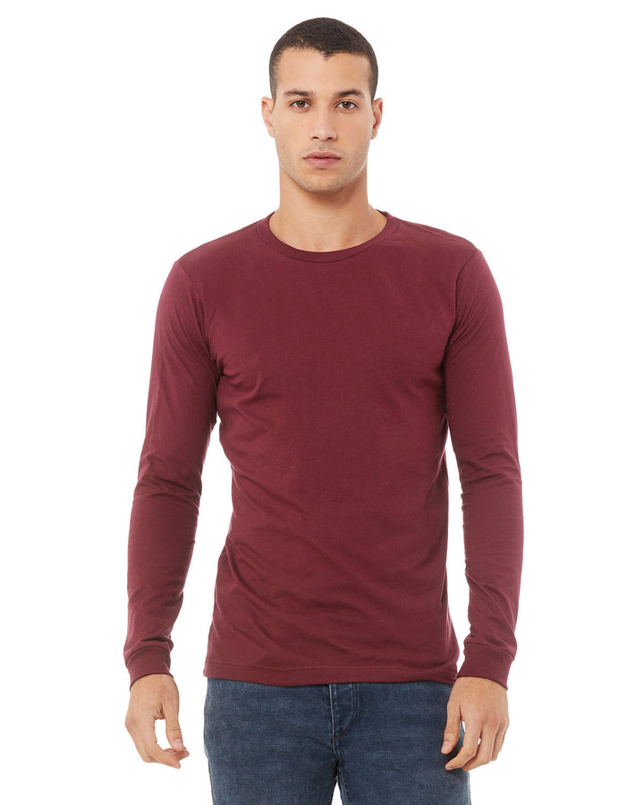 unisex triblend long sleeve t shirt CHRC BLK TRIBLND