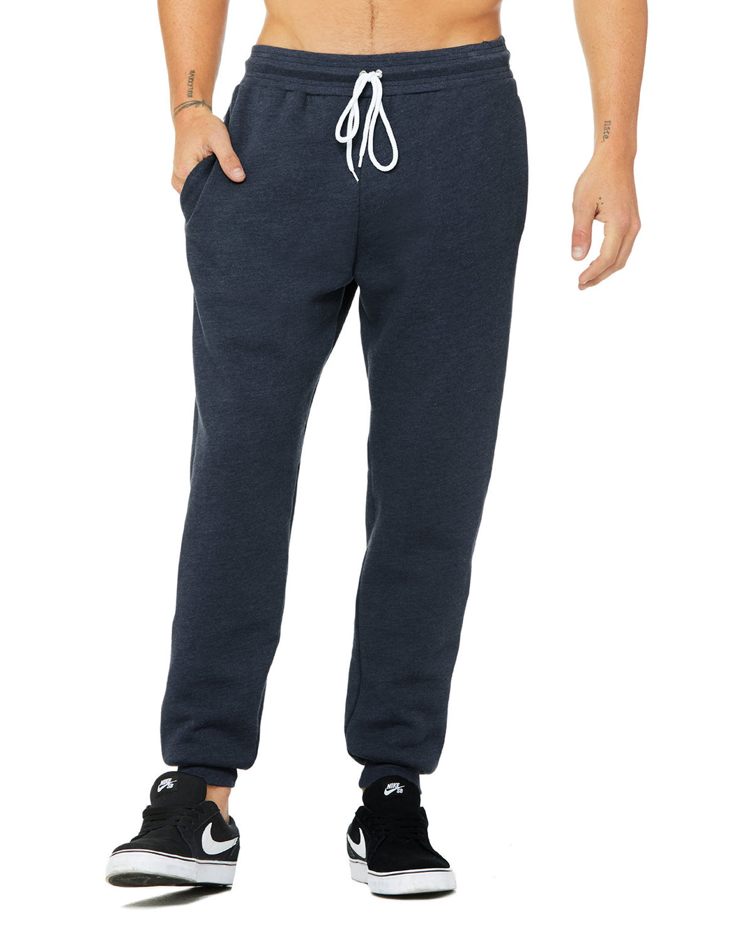 unisex jogger sweatpant HEATHER NAVY