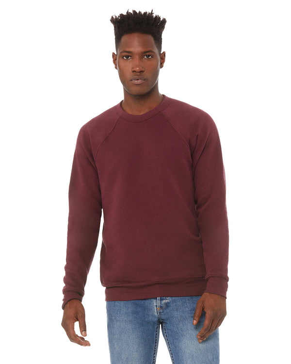 unisex sponge fleece crewneck sweatshirt MAROON