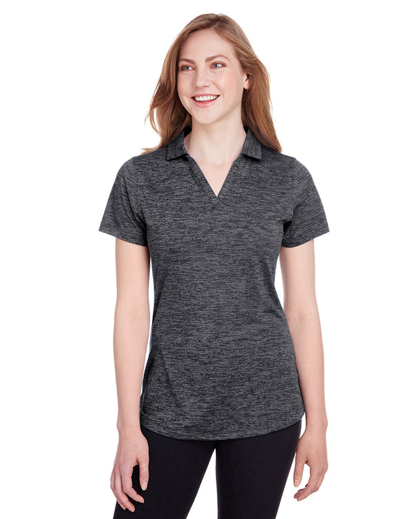 ladies icon heather polo PUMA BLACK