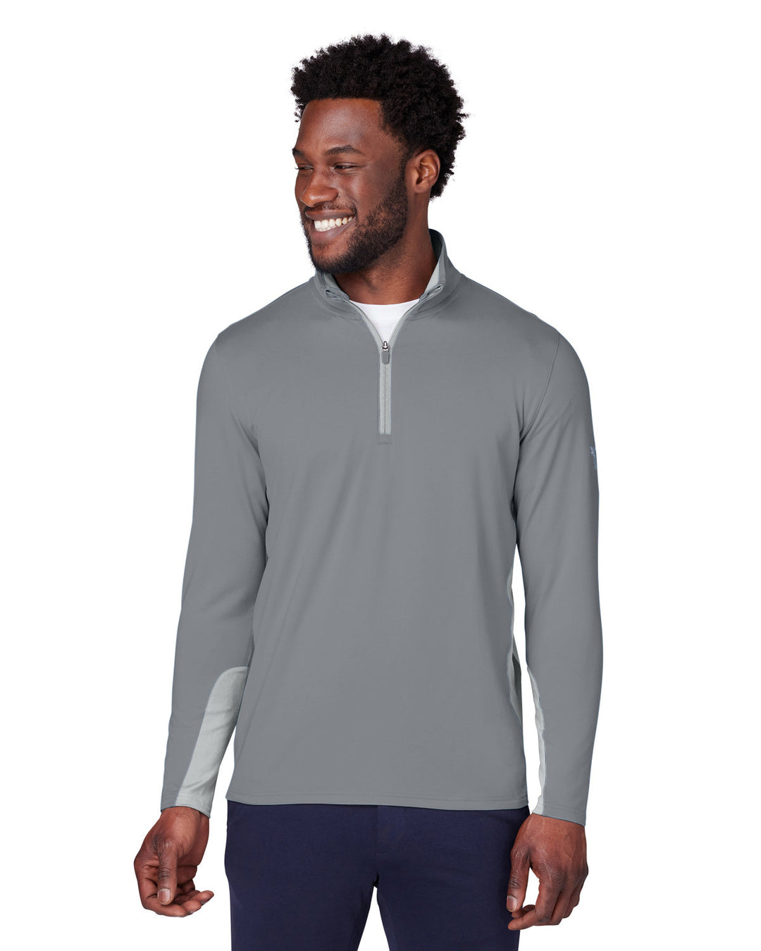 mens gamer golf quarter zip QUIET SHADE