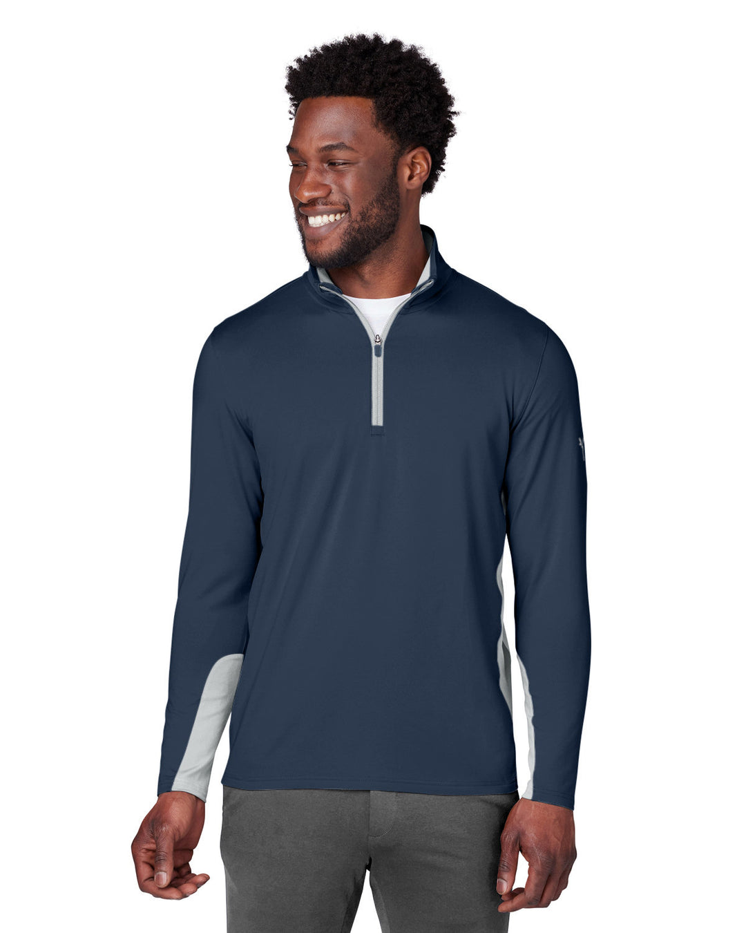 mens gamer golf quarter zip NAVY BLAZER