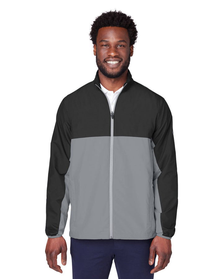 mens 1st mile wind jacket PMA BLK/ QUT SHD