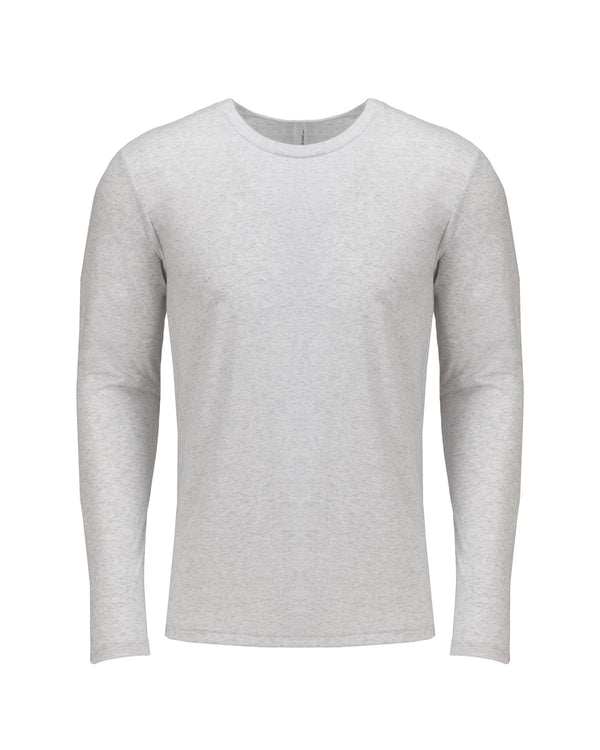 mens triblend long sleeve crew PREMIUM HEATHER