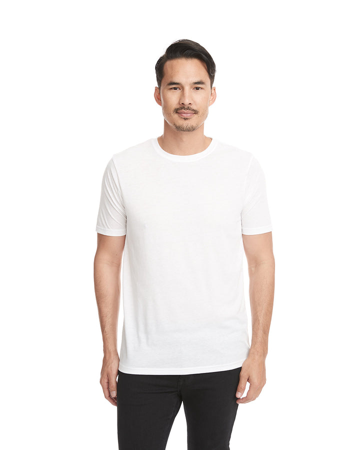 unisex poly cotton crew WHITE