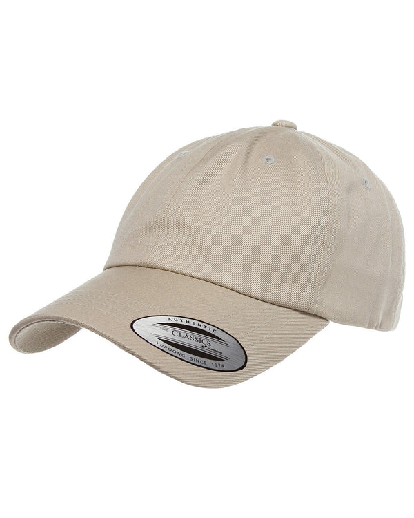 adult low profile cotton twill dad cap KHAKI