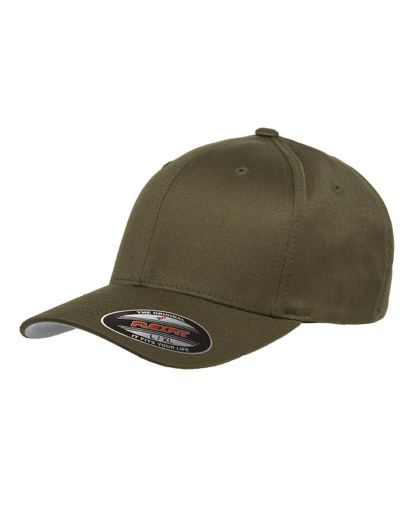 adult wooly 6 panel cap OLIVE