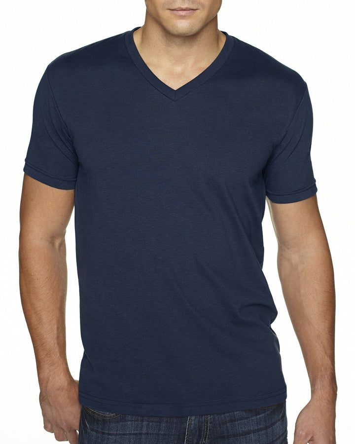 mens sueded v neck t shirt MIDNIGHT NAVY