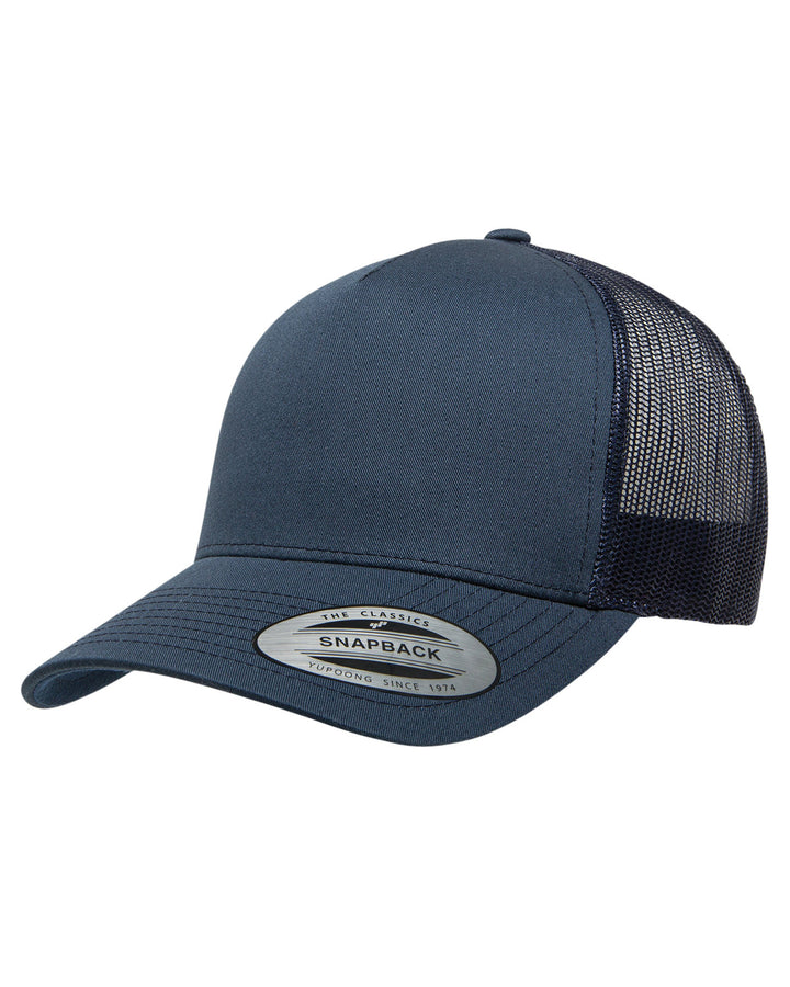 adult 5 panel retro trucker cap NAVY