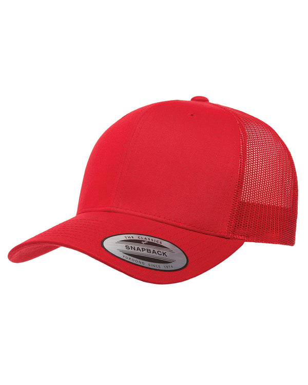 adult retro trucker cap RED