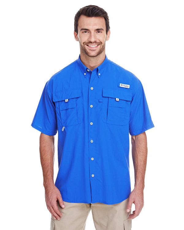 mens bahama ii short sleeve shirt VIVID BLUE