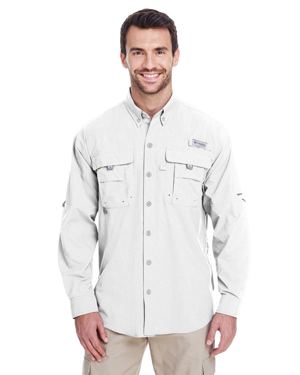 mens bahama ii long sleeve shirt WHITE