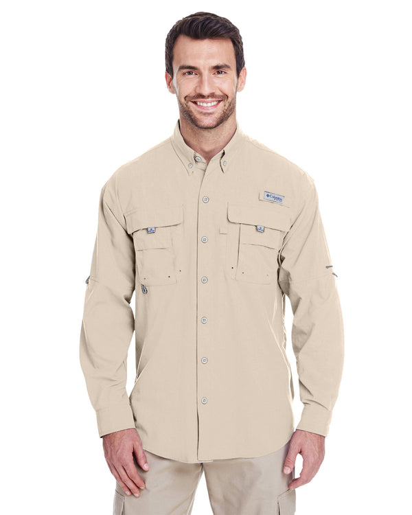 mens bahama ii long sleeve shirt FOSSIL