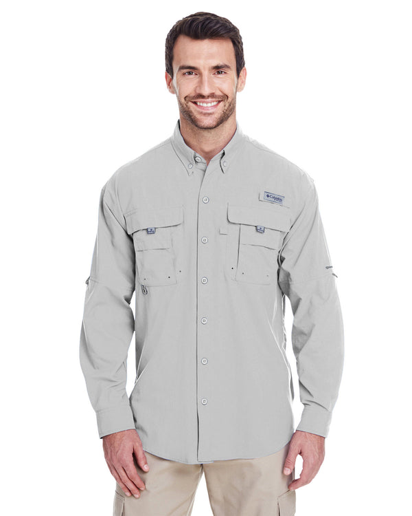 mens bahama ii long sleeve shirt COOL GREY