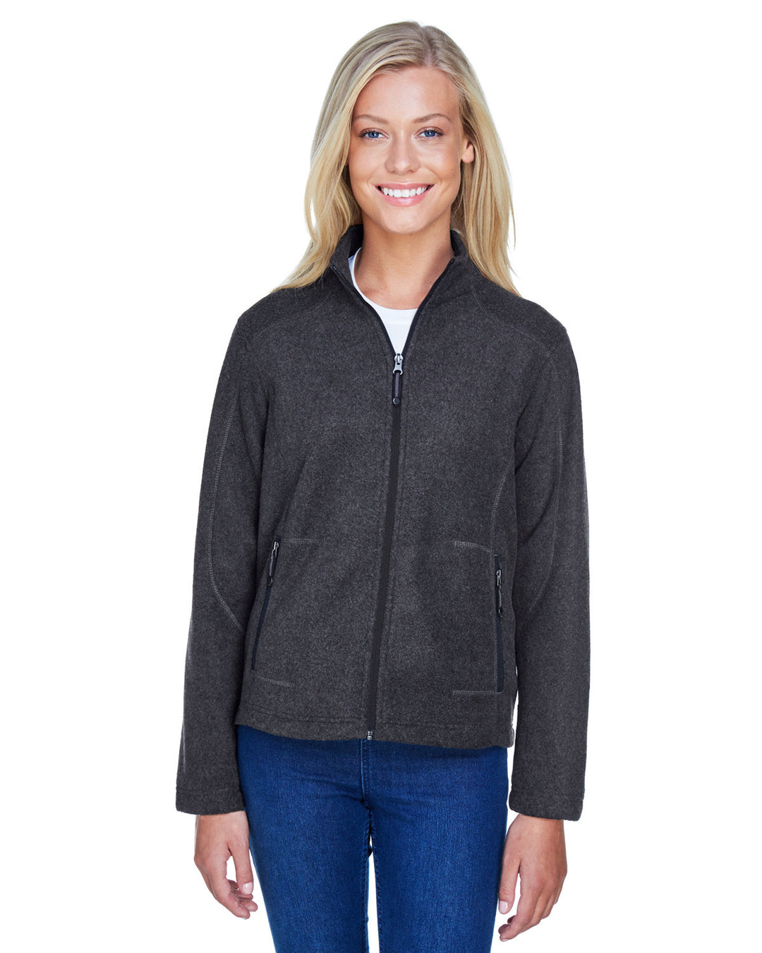 ladies voyage fleece jacket HEATHER CHARCOAL